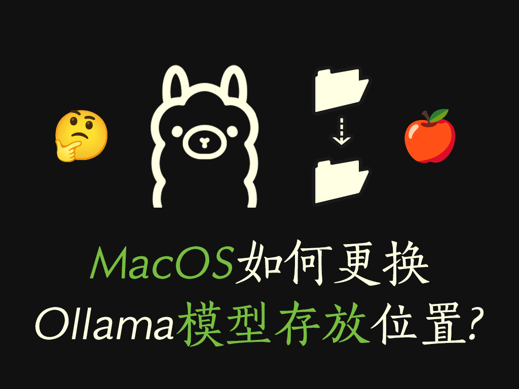 如何在MacOS上更换Ollama的模型位置？